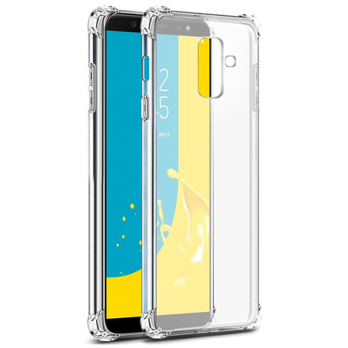 Flexi Shock Air Cushion Case for Samsung Galaxy J8 - Clear (Gloss Grip)